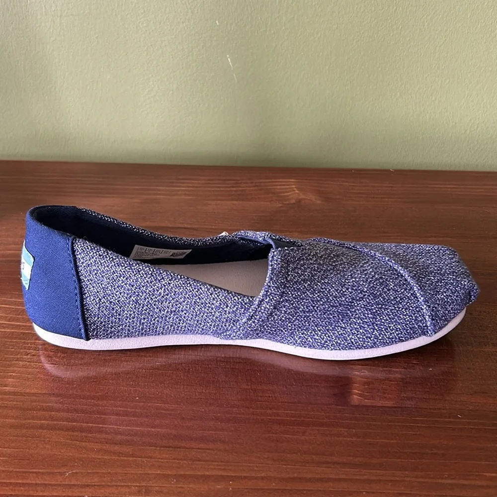 Ladies Toms Navy Classic Shoes - Picture 11 of 13